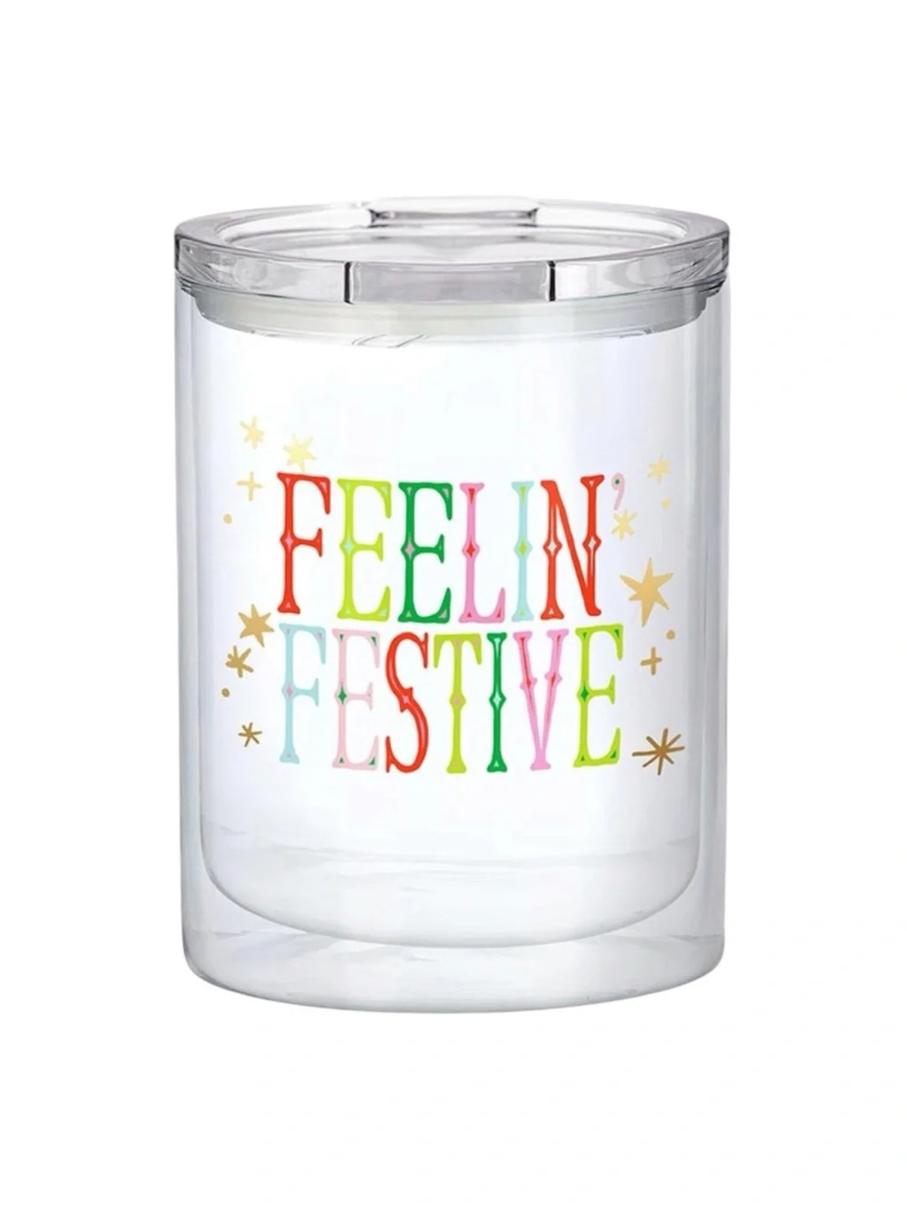 Slant Collection New Feeling Festive Double Walled Tumbler 12 Oz.